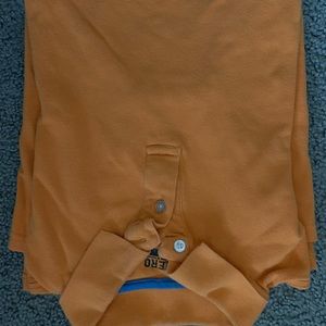 82 Zero kids size Large collard orange shirt